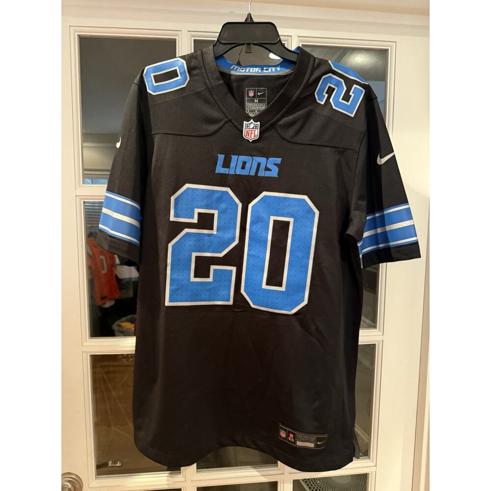 Detroit lLions custom made jersey Medium Size